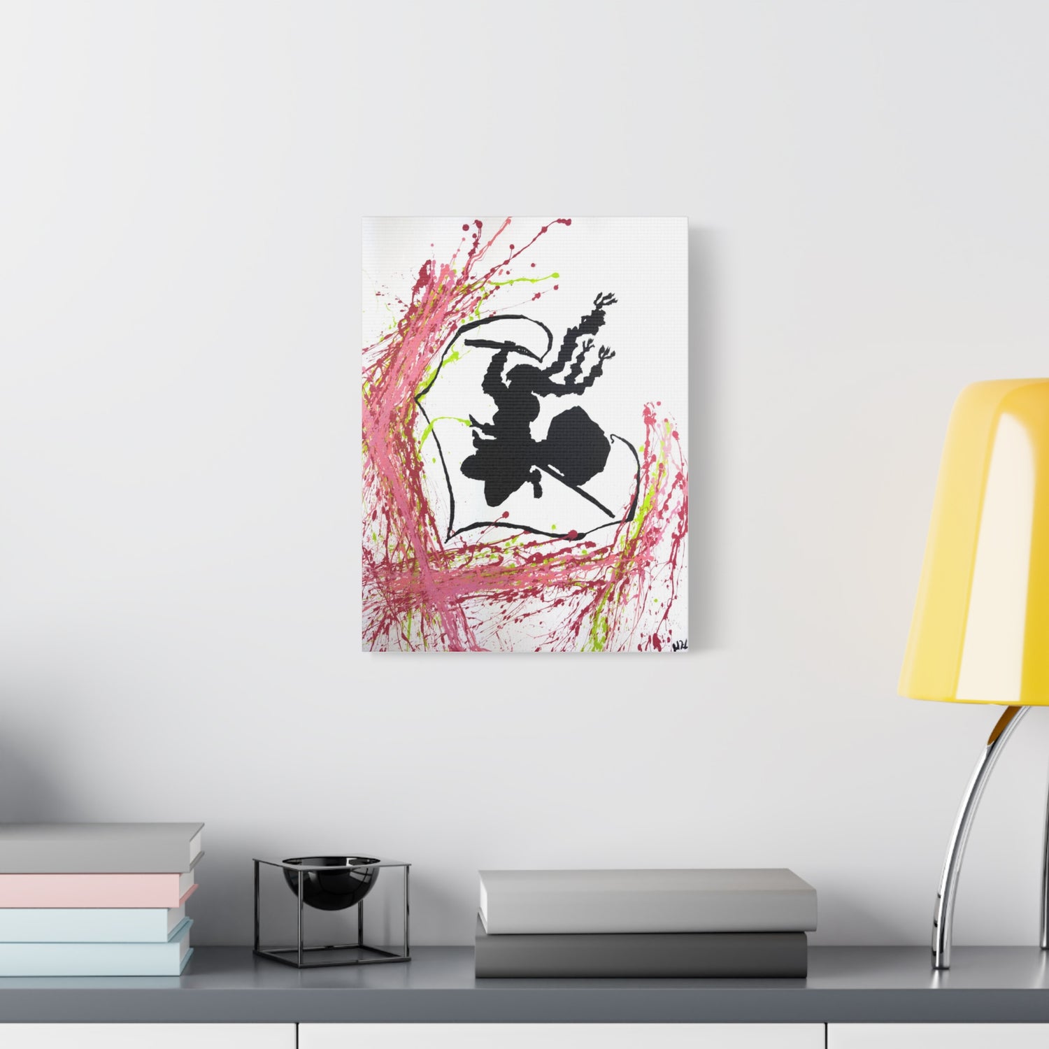 Whirlwind of Affection - Minimalist Mitsuri Kanroji Canvas Print by Kobo Shibusa