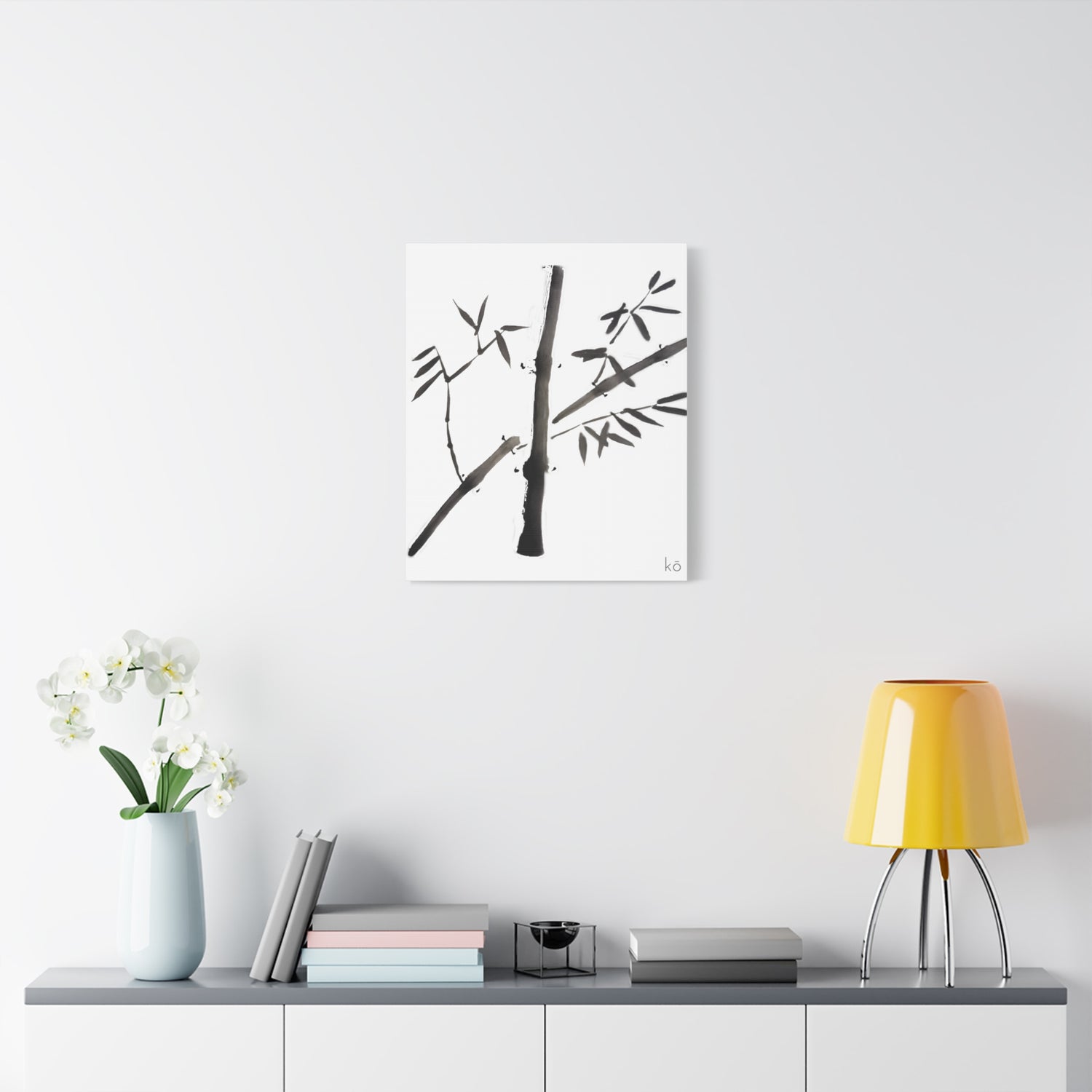 Bamboo and Twig on Canvas