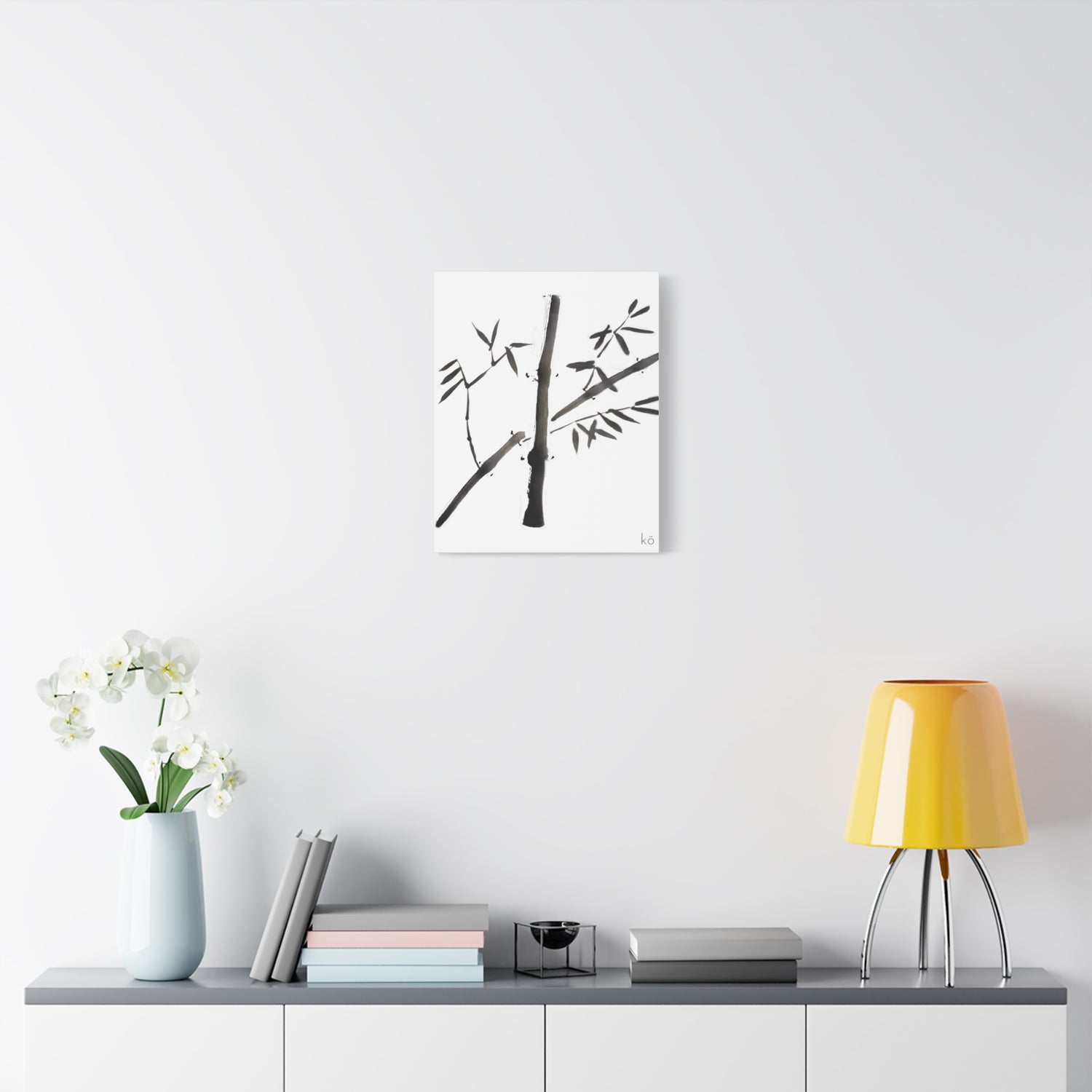 Bamboo and Twig on Canvas