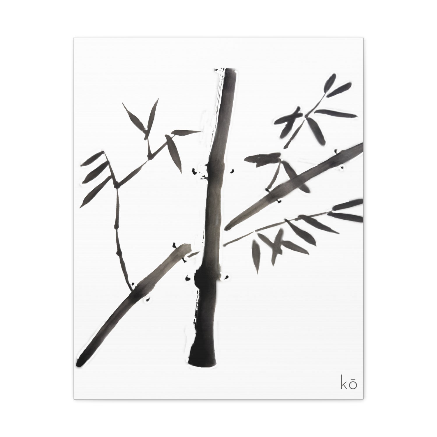 Bamboo and Twig on Canvas