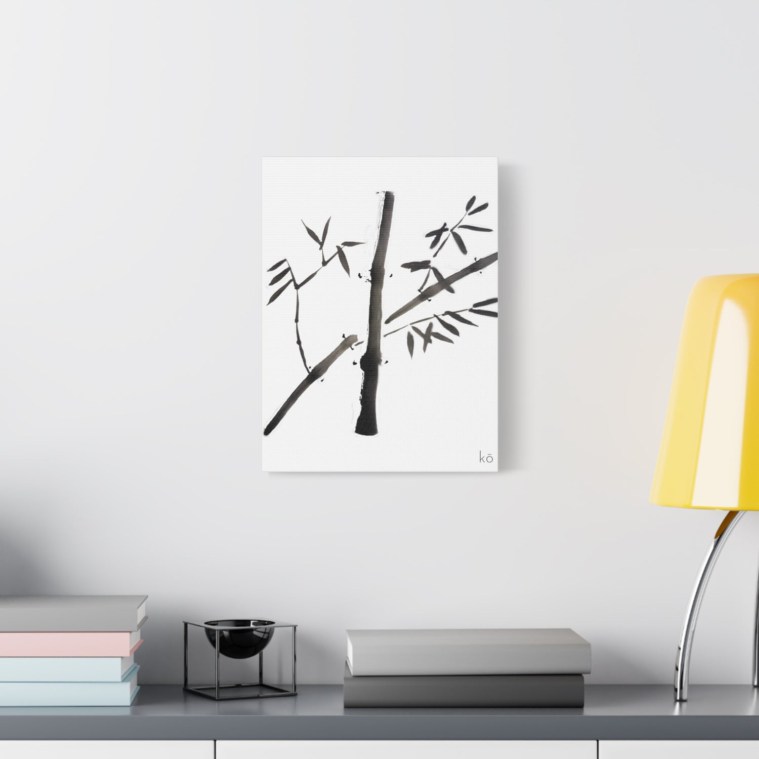 Bamboo and Twig on Canvas