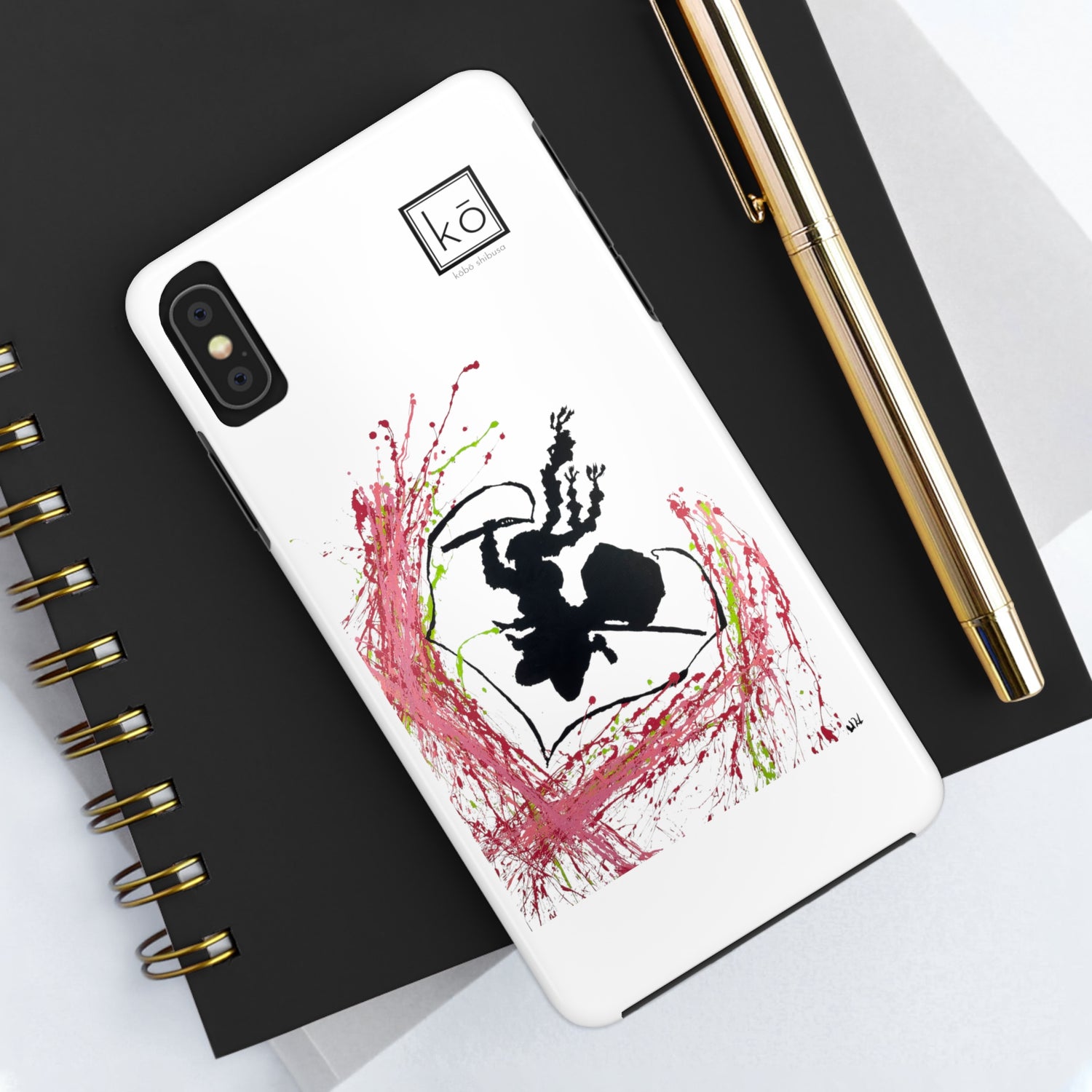 Whip of Love - Mitsuri Kanroji Minimalist Art iPhone Case by Kobo Shibusa