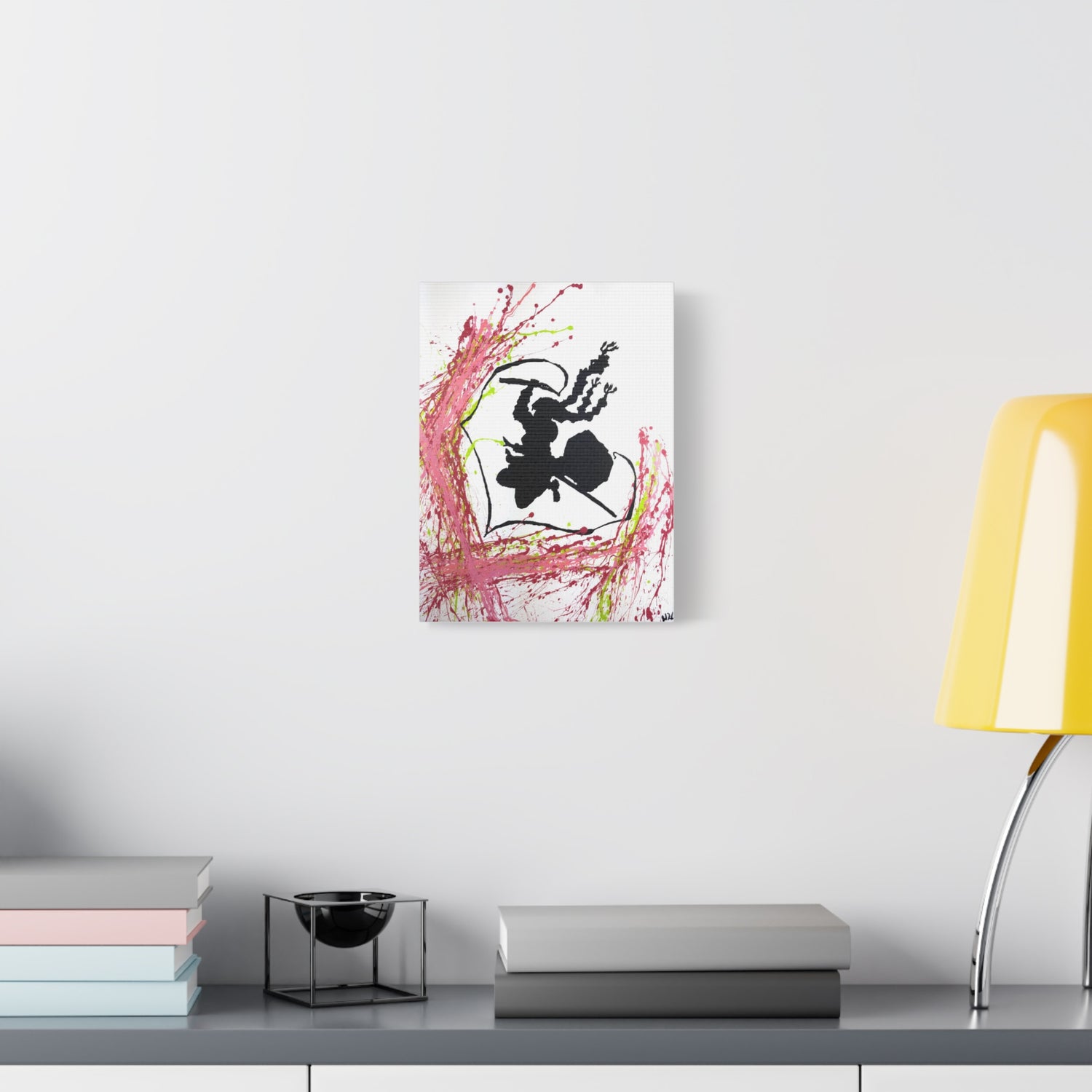 Whirlwind of Affection - Minimalist Mitsuri Kanroji Canvas Print by Kobo Shibusa