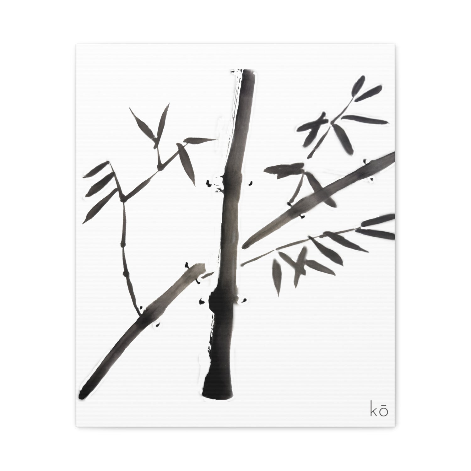 Bamboo and Twig on Canvas